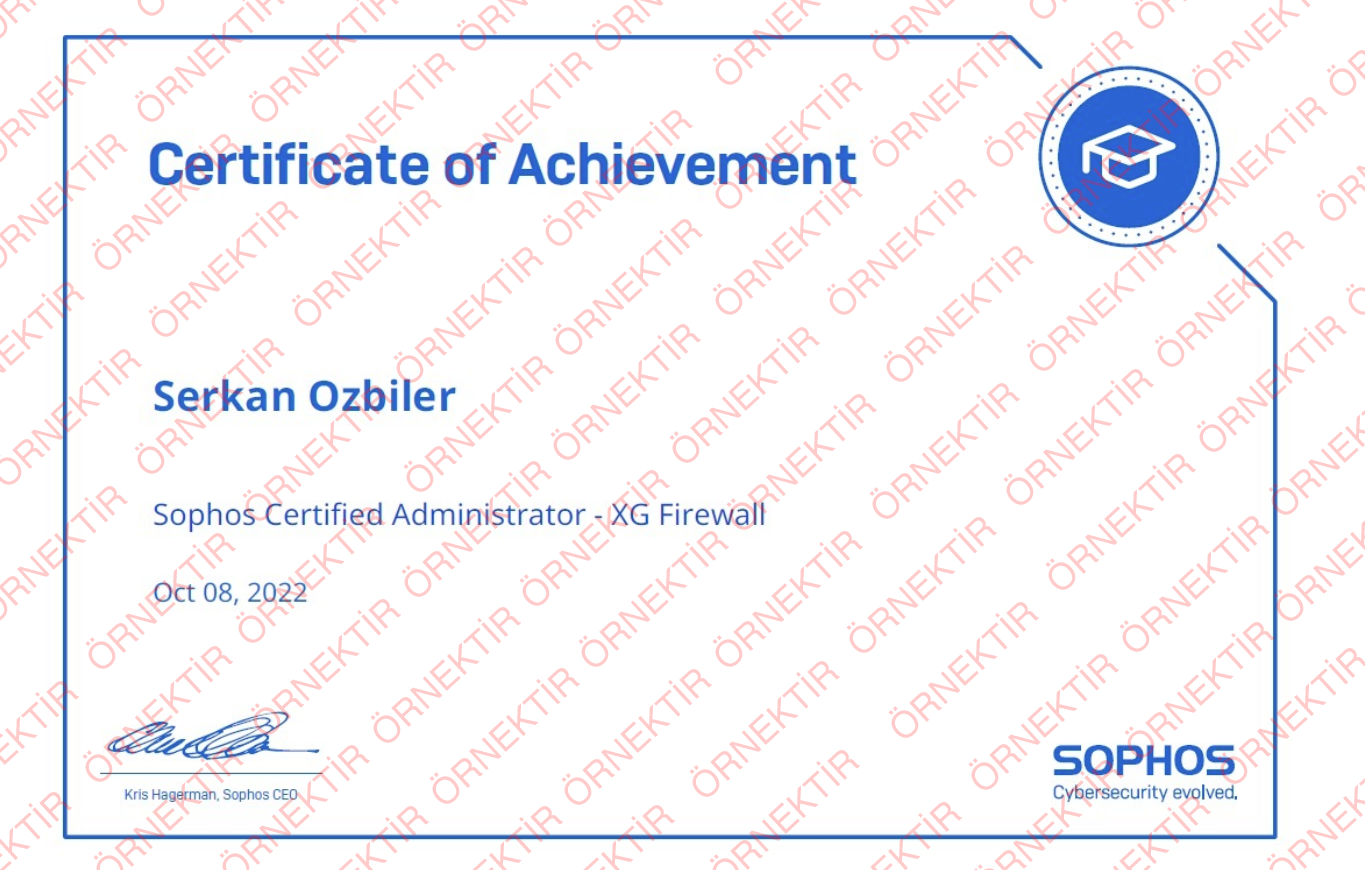 Sophos Certified Administrator