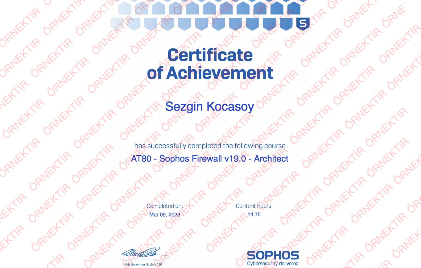 Sophos Engineer